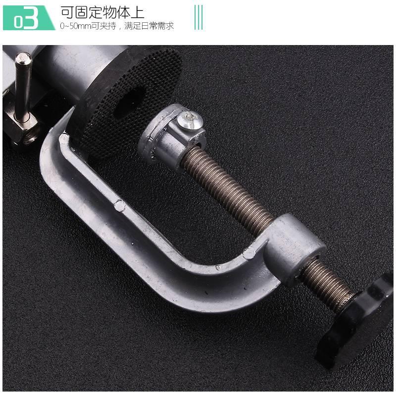 创拓者电磨支架夹具m固定架多功能万向桌虎钳小台钳小型家用工作