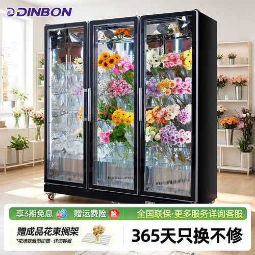 顶邦鲜花柜保鲜柜花店专用风冷无霜大容量冰柜鲜花保鲜展示柜