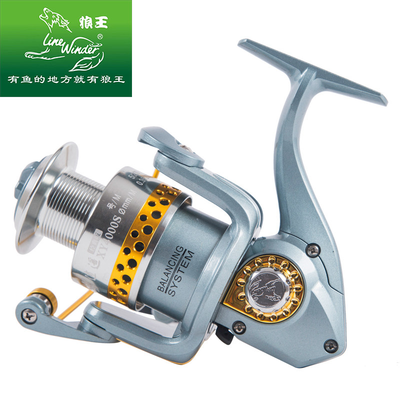 狼王鱼线轮逍遥经典版纺车轮渔轮金属海竿轮路亚轮远投轮矶竿渔具
