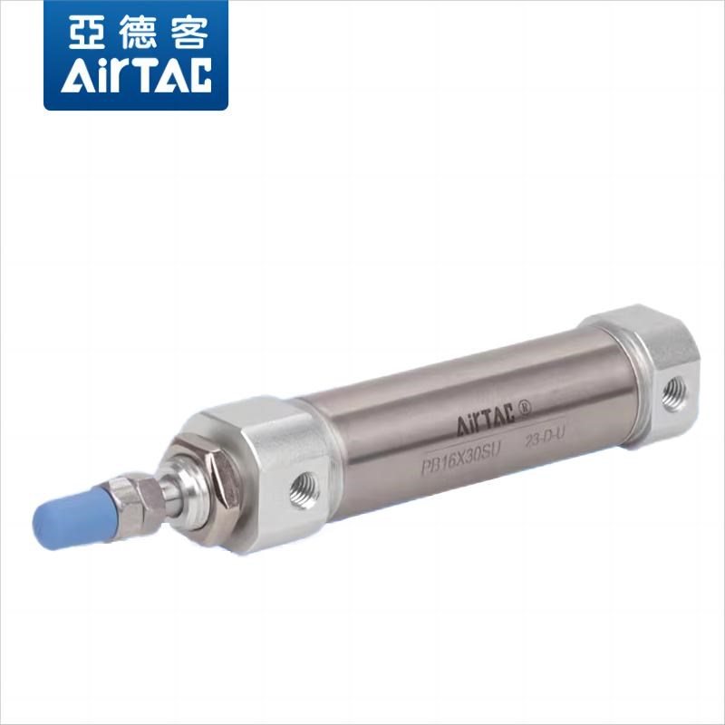 热销亚德客小型气动迷你笔型气缸PB6/10/12/16X5/10/50/100/150/2