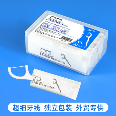 Independent dental floss stick 30 pieces/box for export