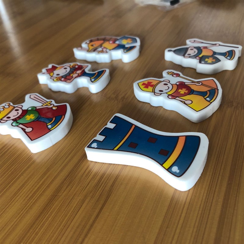 新品国际象棋橡皮国际象棋棋子橡皮6块独立包装y