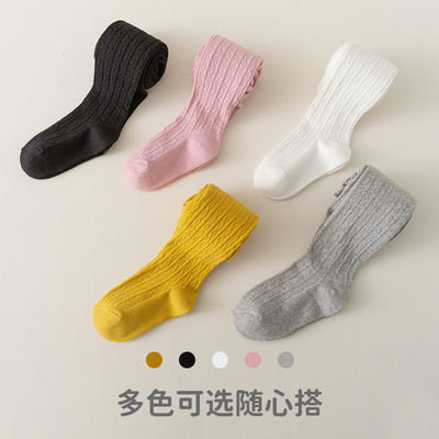 女童打底袜a类纯棉不掉档连裤袜