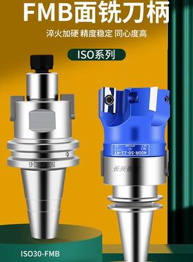 台湾ISO20 ISO25平面铣刀柄FMB22/27高光铝用刀盘ISO30高速机刀柄