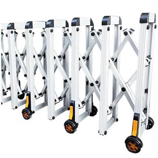 电动伸缩门手动伸缩门家用简易收缩户外折叠门移动门幼儿园推拉门