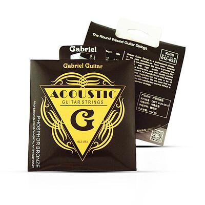 Gabriel加百列吉他琴弦Xs16原装用012重张力磷铜木吉他琴弦