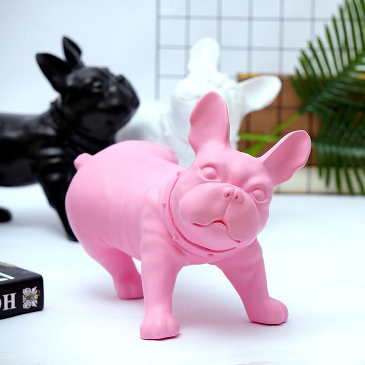 狗摆件斗牛犬树脂家居装饰品落地北欧客厅法斗招财狗道具创意轻奢