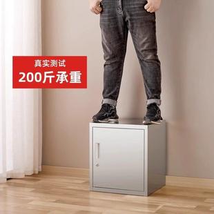 不锈钢柜子储物柜食品添加剂专用柜子办公市文件柜铁皮柜带锁单门