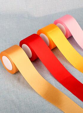 5厘米宽丝带丝带头发飘带礼品领带包装弓红色蓝色和白色飘带丝带