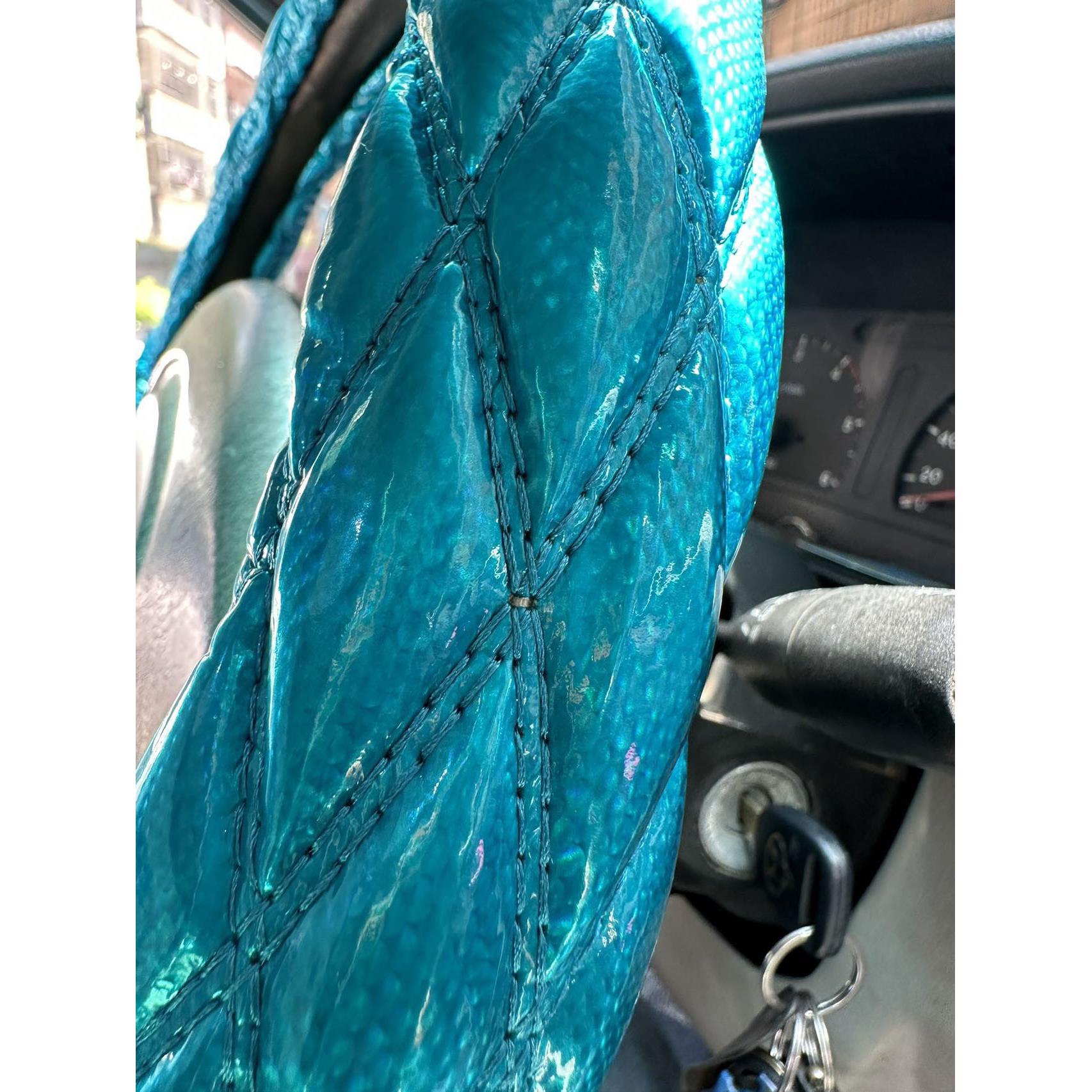 镭射香港大巴客车货车汽车方向盘把套盘套冬季防滑把套40-47cm