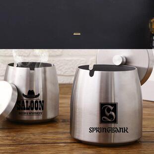 家居定制不锈钢时尚烟灰缸创意大防风飞行乒乓球香烟杯盖优雅的个