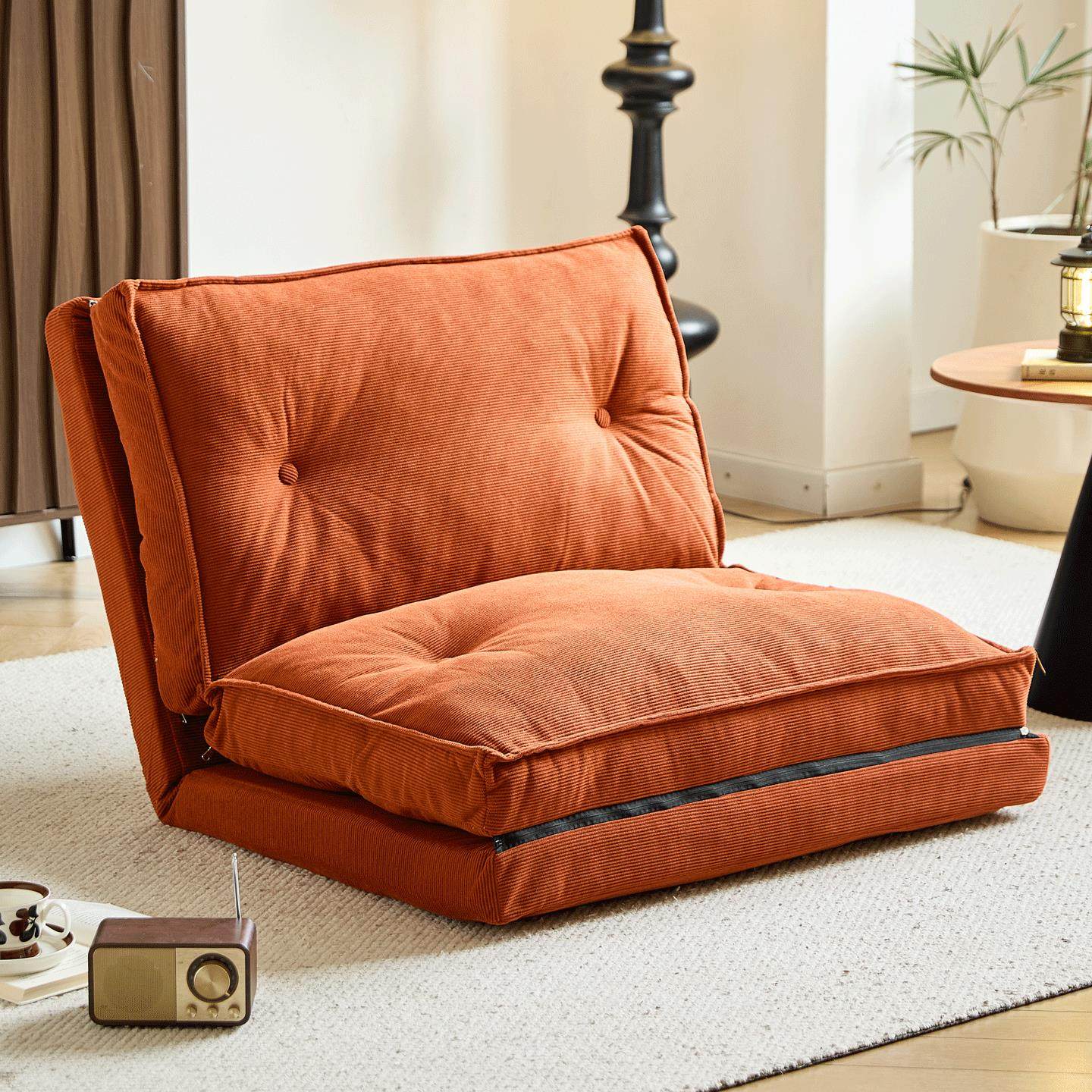 懒人沙发可躺可睡折叠沙发床两用榻榻米飘窗地上单双人休闲 小沙