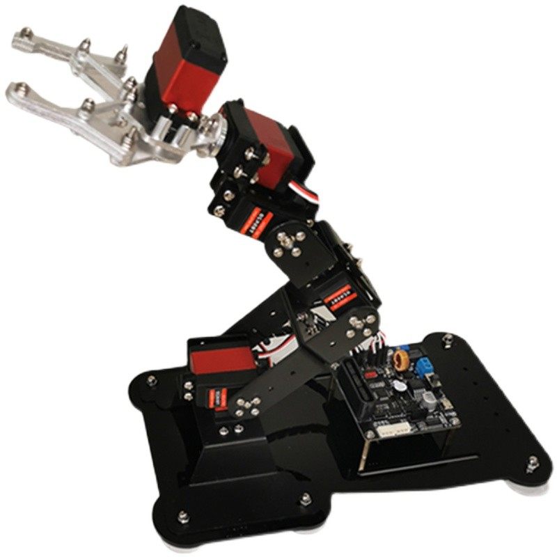 学习型开源6自由度机械手机械臂STM32/51/ardunio在线图形化编程