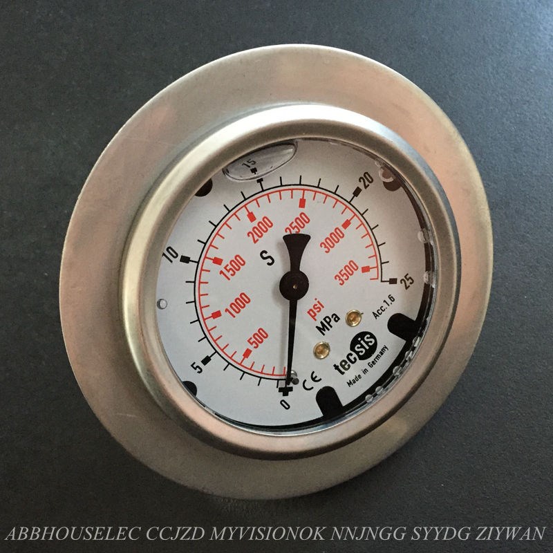 原装进口德国泰科思tecsis海天注塑机不锈钢耐震压力表0-25mpa