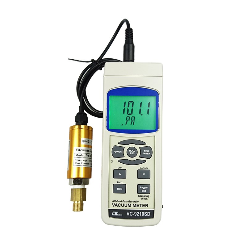 台湾VC-9210SD数字真空负压表高精度压力计数显真空计液压测试仪