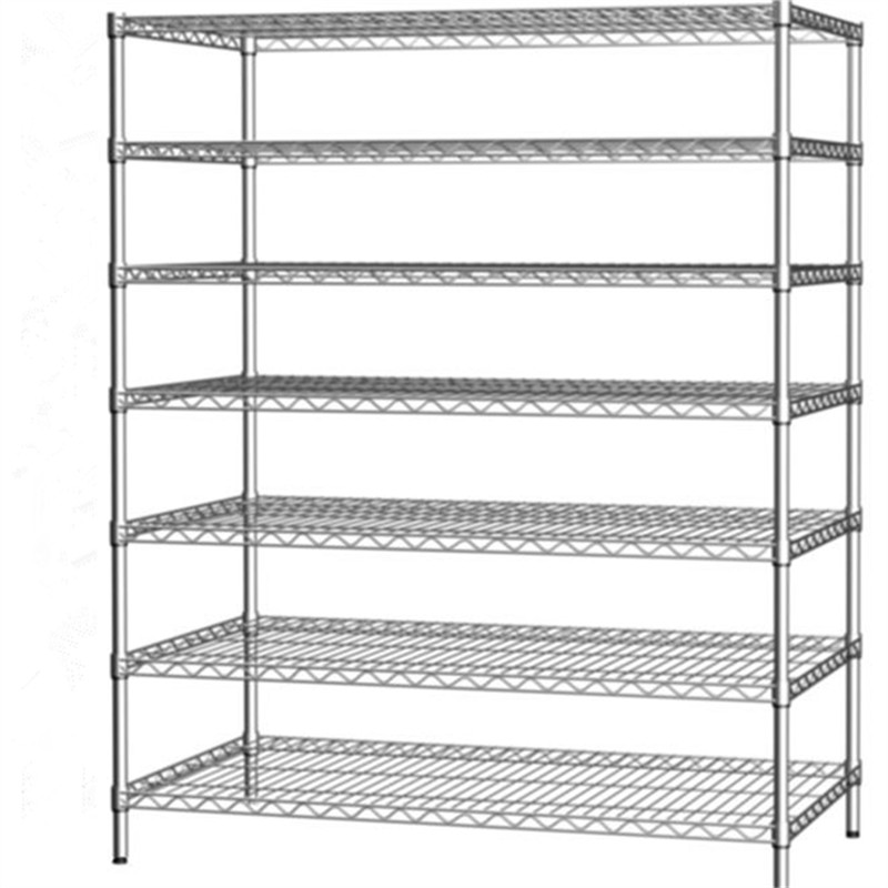 镀铬仓储储物货架展示架库房置物架自由组合可拆卸多层带轮多功能