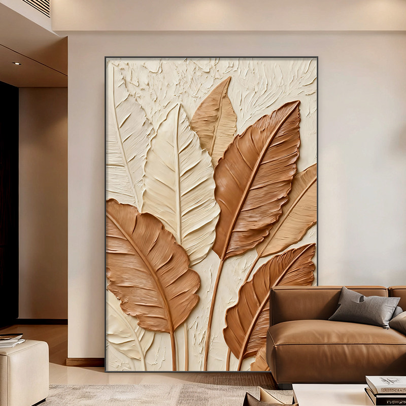 家大业大沙发背景墙装饰画2026新款高档大气客厅挂画玄关砂岩壁画