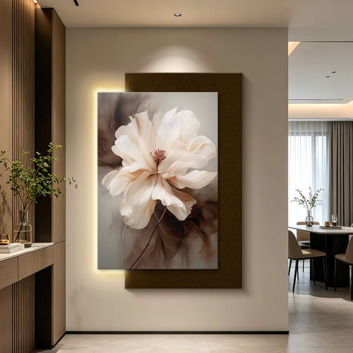 现代简约花朵客厅装饰画