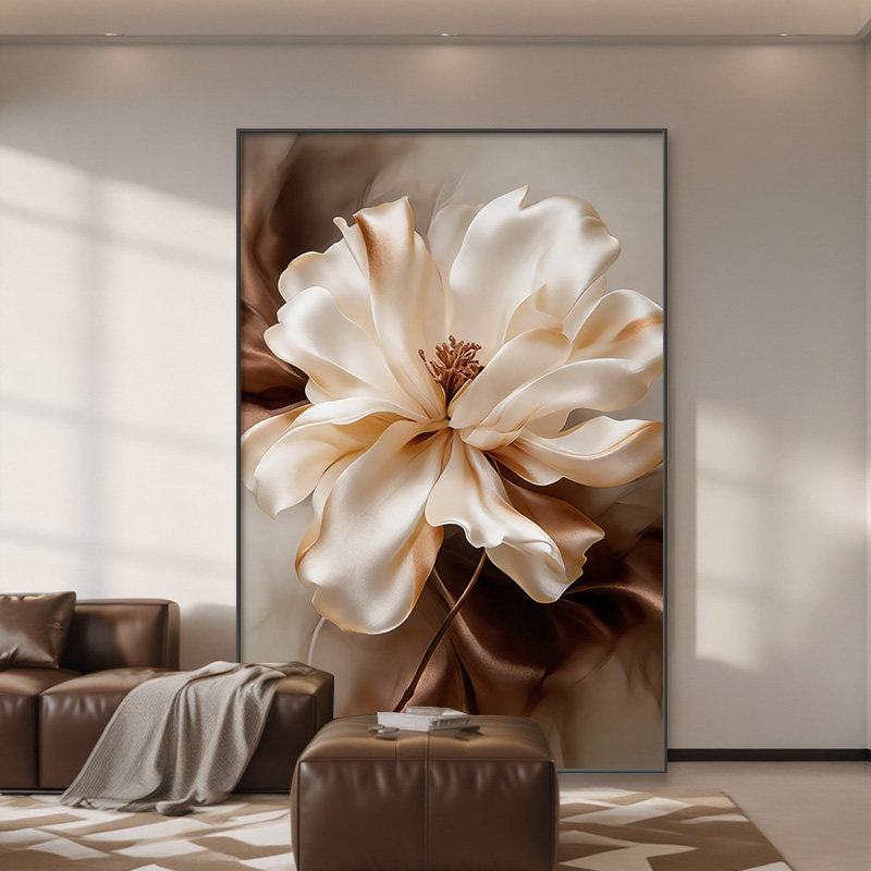 现代简约花卉客厅装饰画玄关走廊卧室挂画轻奢高级感沙发背景墙画