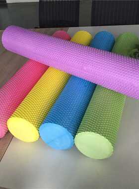 浮点按摩瑜伽泡沫轴foam roller 60cm实心瑜伽辅助滚轴
