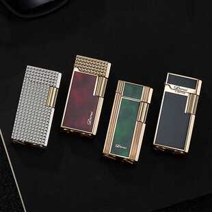 DR577金属树脂侧打砂轮短款煤油机复古商务明火火机直销