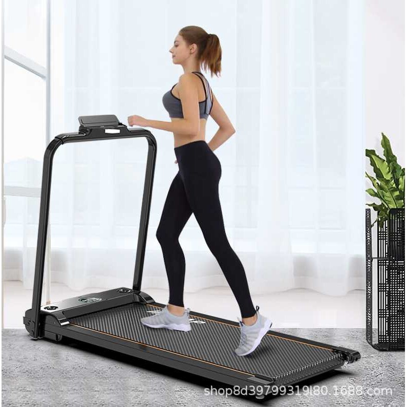 家用平板跑步机可折叠小型健身器材带蓝牙音箱贴标生产