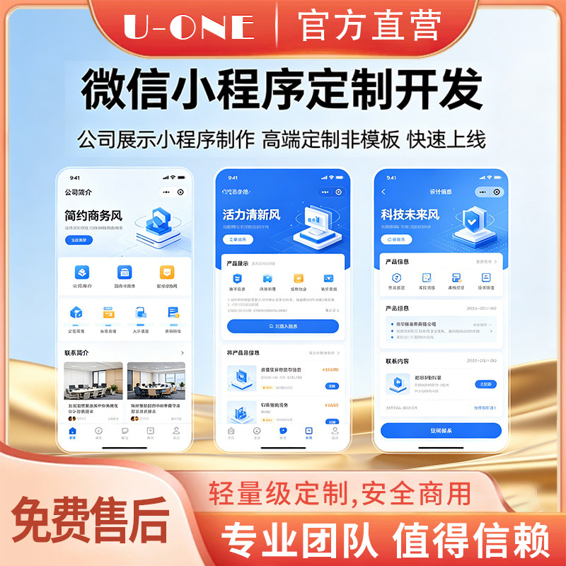 企业官网微信小程序定制开发 产品业务展示在线咨询 快速上线