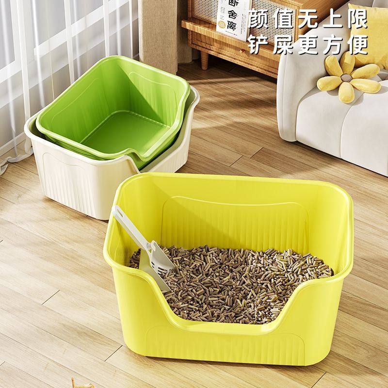 猫沙盆超大号巨大半封闭加高防外溅特大码缅因大型猫咪厕所猫砂盆