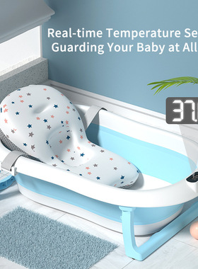 baby bath婴儿洗澡盆大号浴桶浴盆坐躺儿童家用宝宝可折叠bathtub