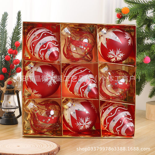 圣诞球圣诞树装扮球节日派对婚礼彩球商场吊顶装饰挂件圣诞装饰品