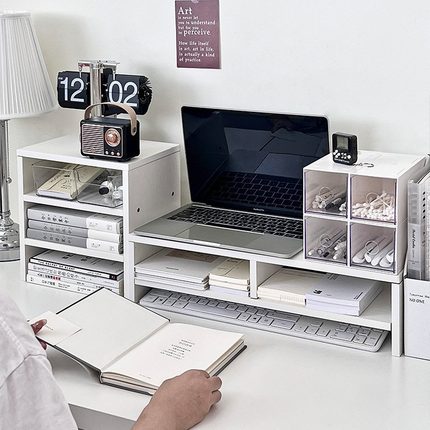 笔记本电脑衣柜增高书桌办公桌桌面收纳架显示器宿舍桌置物架