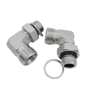 热销碳钢卡套式90可调向端柱液压外丝接头公制外螺纹1CH91DH9弯