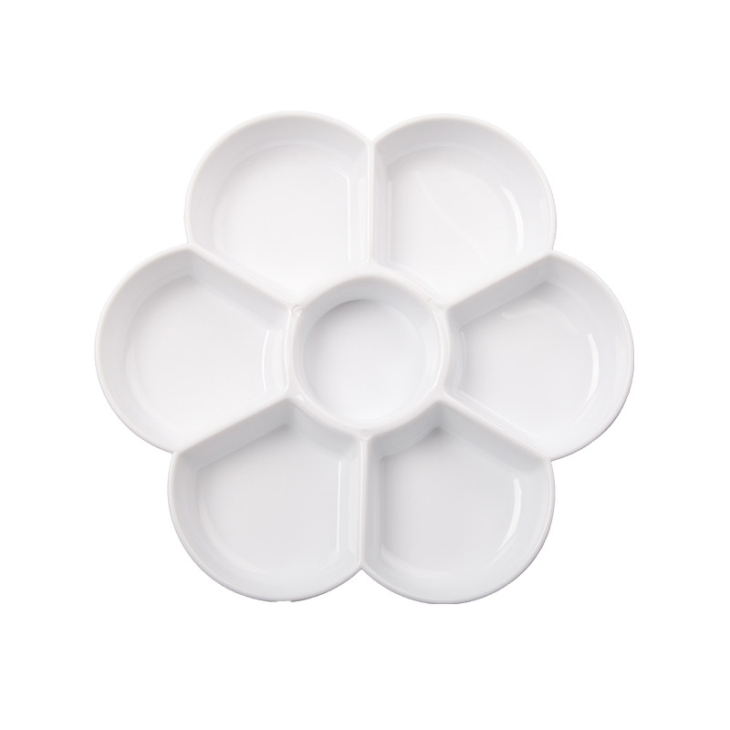 热销调色盘美术生用三线调色板国画水彩水粉颜料调色盒梅花油画绘