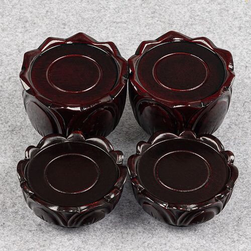 热销红实木质佛像底座加高供佛财神关公招财摆件观音菩萨莲花台座