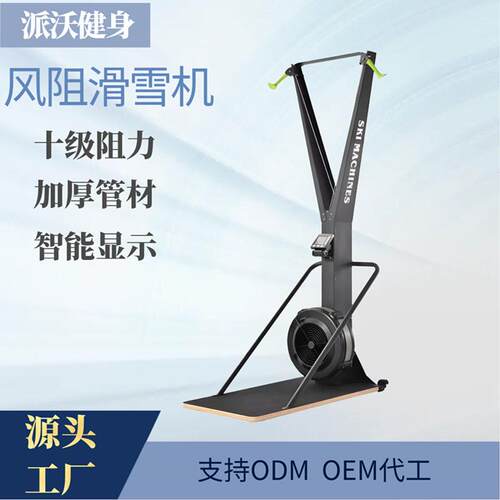 有氧健身C2风阻滑雪机训练器健身器材外贸商用室内风阻滑雪机