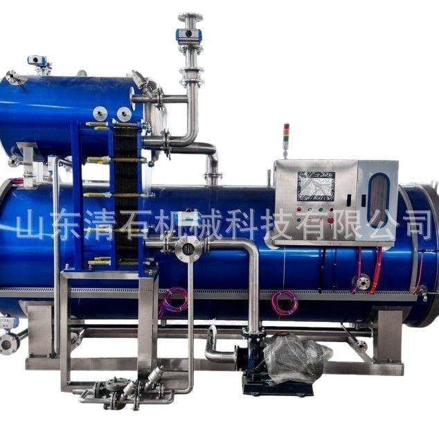 全自动熟食火腿灭菌锅真空包装食品杀菌锅辣椒酱香菇酱喷淋式杀