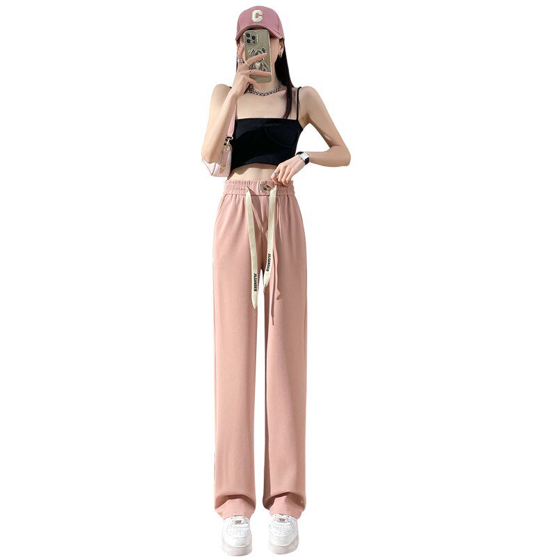 12少女春夏薄款阔腿裤13初中高中学生岁14女孩15高腰16直筒休闲裤