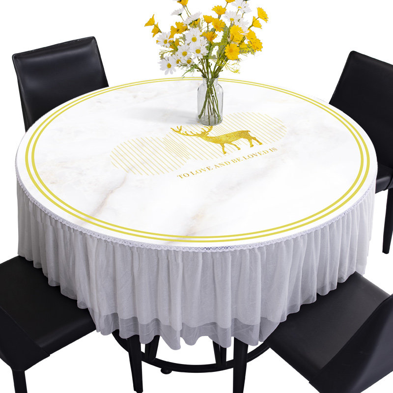 圆桌桌布家用布艺北欧圆形台布阳台圆茶几桌垫防水餐桌布盖巾定制,居家布艺,桌布,淘宝优惠券,粉丝福利购,淘宝优惠卷