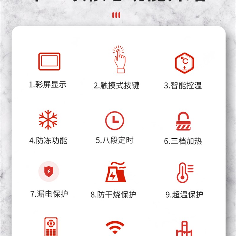 华西PTC电锅炉控制器电阻电采暖炉家用控制面板线路板 暖气配件