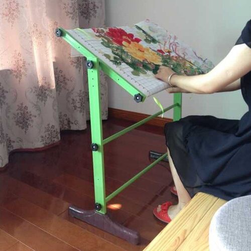 超厚新款加固彩色多功能台立两用式十字绣架绣框可调绣棚包邮大号