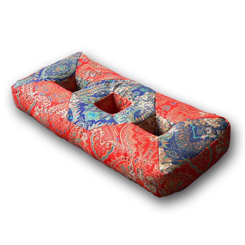 梦里乾坤枕铜钱枕大孔耳枕不压耳朵助眠枕安神枕三孔枕平遥古城