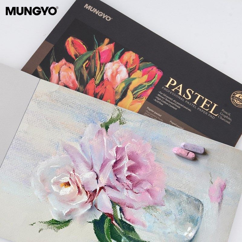 盟友细纹色粉纸5色4色白色160g加厚专业粉画纸a3A4彩炭笔色粉笔本
