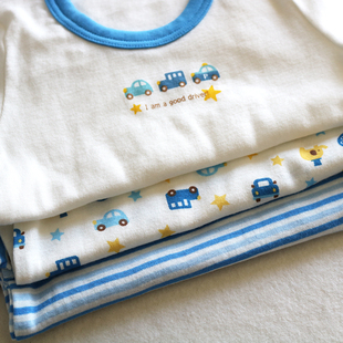 宝宝家居服中大童睡衣 2019新款 小汽车儿童t恤男童纯棉薄款 短袖