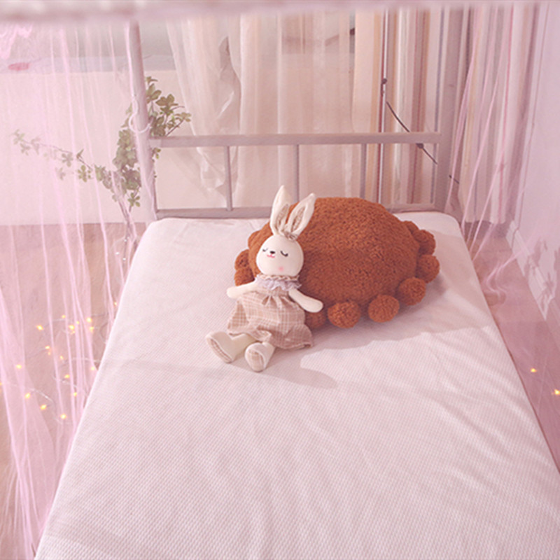 蚊帐学生宿舍上下床通用防尘顶布0.9加密加厚寝室家用卧室床帐1.2