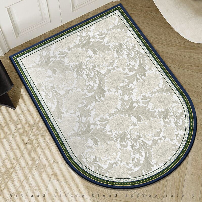 高级感入户地垫pvc免洗美式进门门口门垫2023新款玄关皮革地毯