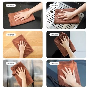 开荒保洁专用抹布不留痕吸水不掉毛家政清洁毛巾擦桌子干湿百洁布