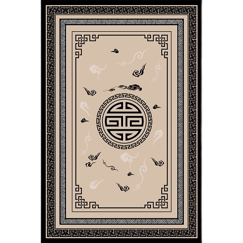 中国风过道地毯长条走廊地毯过道入户门口地垫楼梯家用卧室客厅