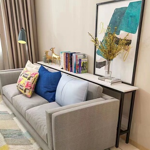 客厅沙发后置物架窄长条架靠墙多层床头床尾收纳夹缝暖气片窄架子