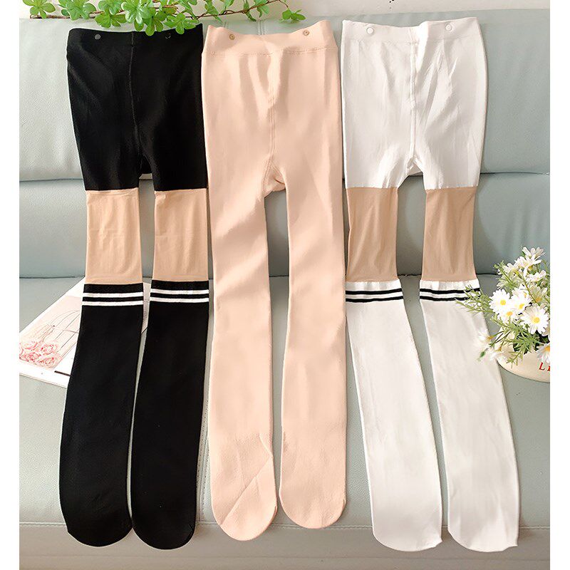 替换丝袜钮扣款二杠薄款假过膝小腿袜双层光腿连裤袜防勾丝任意剪,女士内衣/男士内衣/家居服,连裤袜/打底袜,淘宝优惠券,粉丝福利购,淘宝优惠卷