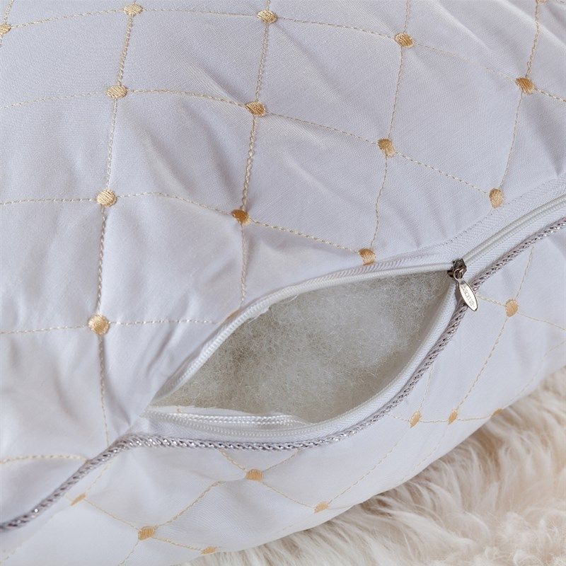 舒适透气枕心九孔枕芯 保健护颈椎枕头 高弹纤维枕有调节单人枕芯